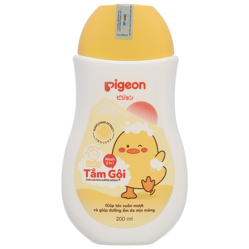 Tắm gội toàn thân Pigeon Hoa Hướng Dương cấp ẩm cho da bé chai 700ml - 13